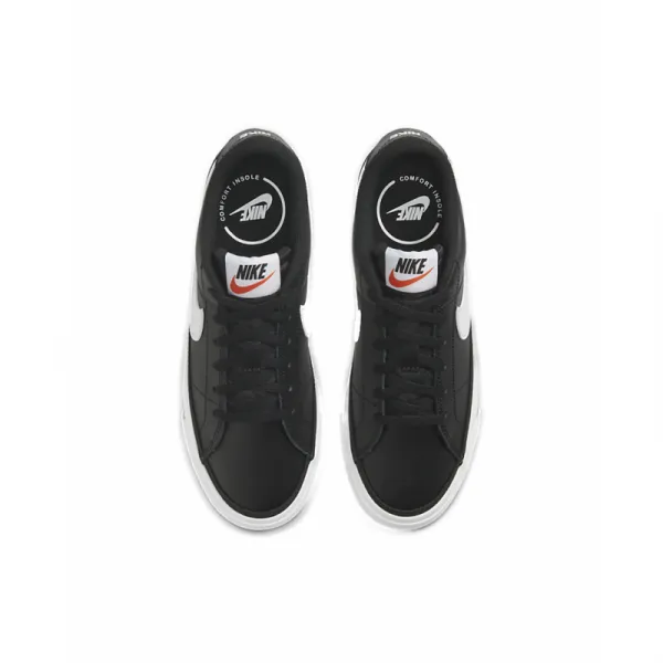 Juniorská vychádzková obuv NIKE Court Legacy black light brown white