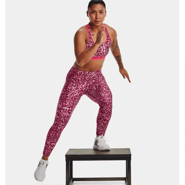 Dámske legíny UNDER ARMOUR Armour AOP Ankle Leg-PNK