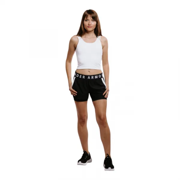Dámske tréningové kraťasy UNDER ARMOUR Play Up 2-in-1 Shorts-BLK 001