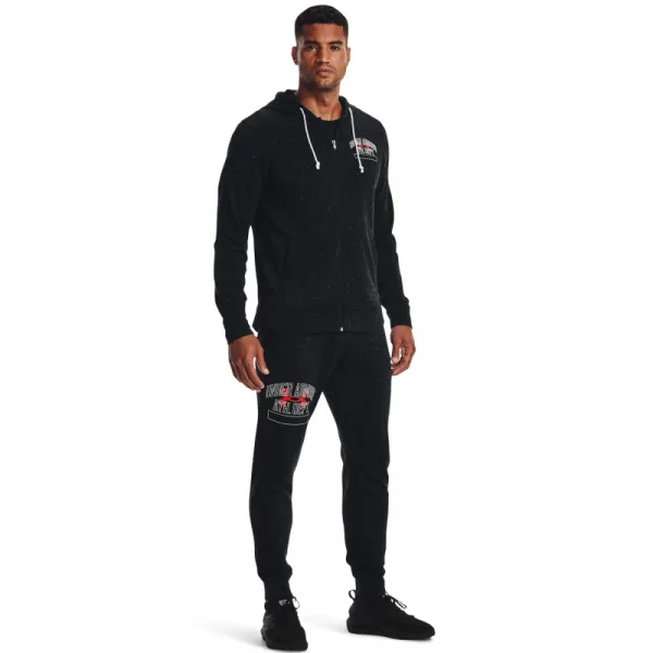 Pánska mikina s kapucňou UNDER ARMOUR UA Rival Try Athlc Dep FZ HD-BLK