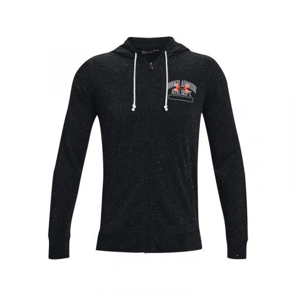 Pánska mikina s kapucňou UNDER ARMOUR UA Rival Try Athlc Dep FZ HD-BLK