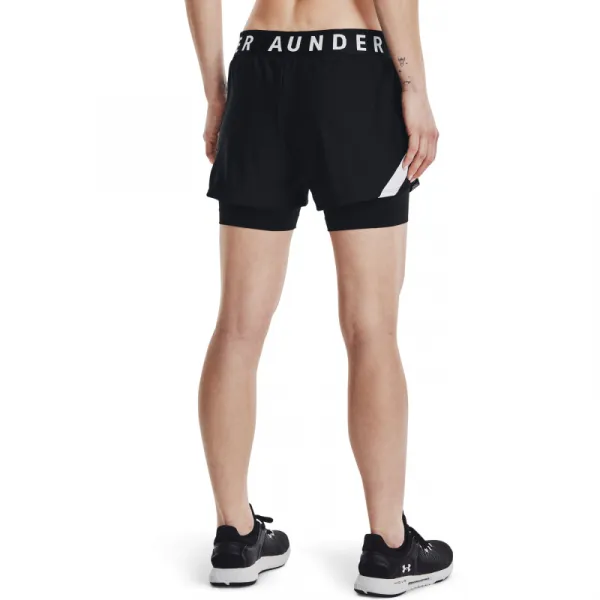 Dámske tréningové kraťasy UNDER ARMOUR Play Up 2-in-1 Shorts-BLK 001