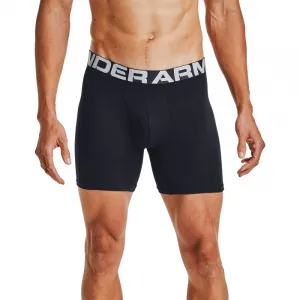 Pánske boxerky UNDER ARMOUR 3 PACK-UA Charged Cotton 6in-BLK