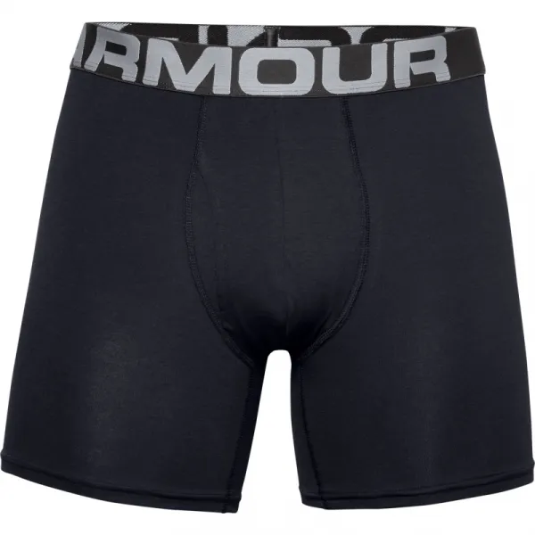 Pánske boxerky UNDER ARMOUR 3 PACK-UA Charged Cotton 6in-BLK