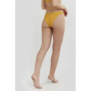 Dámske plavky spodný diel FUNDANGO Madison High Cut Bottoms-235-dirt yellow