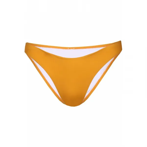 Dámske plavky spodný diel FUNDANGO Madison High Cut Bottoms-235-dirt yellow