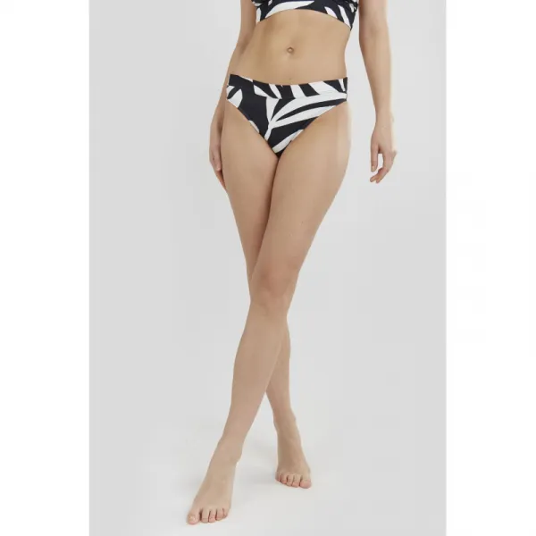 Dámske plavky spodný diel FUNDANGO Sahara Mid Waist Full Bottoms-893-raven