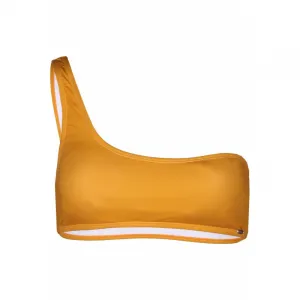 Dámske plavky vrchný diel FUNDANGO Madison One Shoulder Top-235-dirt yellow