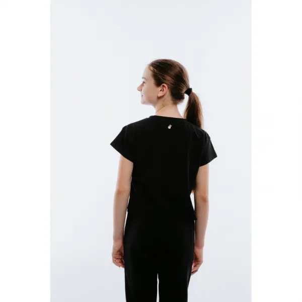 Dievčenské tričko s krátkym rukávom AUTHORITY KIDS T-COL G black