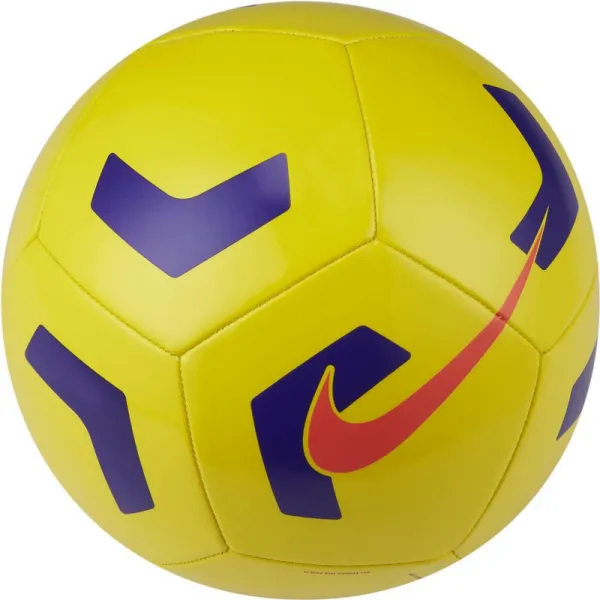 Futbalová lopta NIKE Pitch Training - YELLOW VIOLET BRIGHT CRIMSON