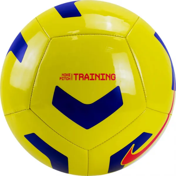 Futbalová lopta NIKE Pitch Training - YELLOW VIOLET BRIGHT CRIMSON