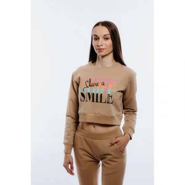 Dámska mikina AUTHORITY S-SMILE brown