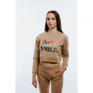 Dámska mikina AUTHORITY S-SMILE brown