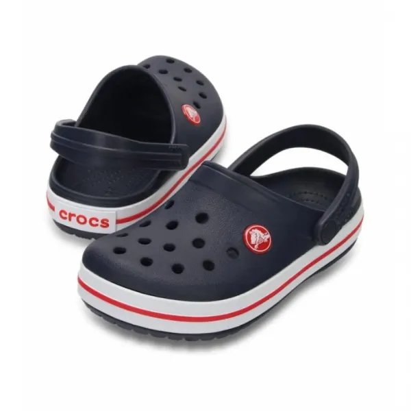 Chlapčenské kroksy (rekreačná obuv) CROCS Crocband Clog Kids navy red