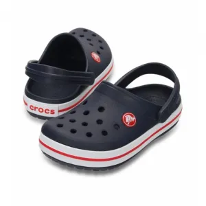 Chlapčenské kroksy (rekreačná obuv) CROCS Crocband Clog Kids navy red