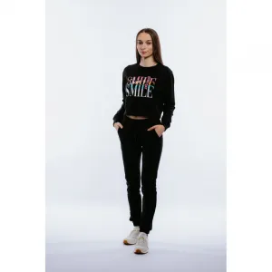Dámska mikina AUTHORITY S-SMILE black