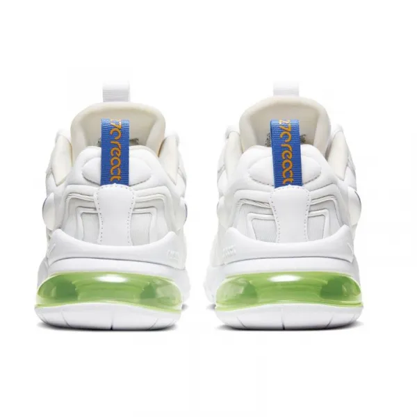 Juniorská rekreačná obuv NIKE Air Max 270 React ENG white sapphire laser orange