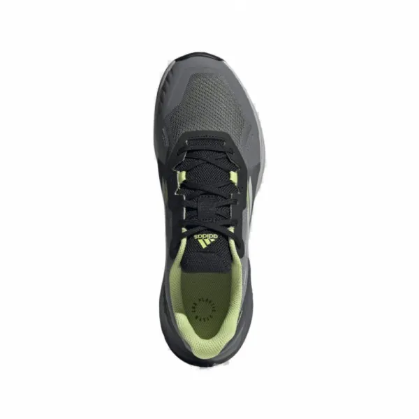 Pánska bežecká trailová obuv ADIDAS Terrex Soulstride grey four grey two pulse lime