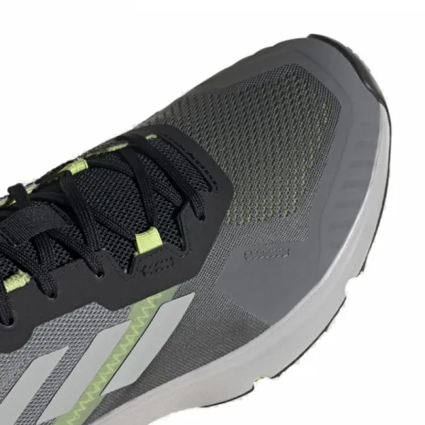 Pánska bežecká trailová obuv ADIDAS Terrex Soulstride grey four grey two pulse lime