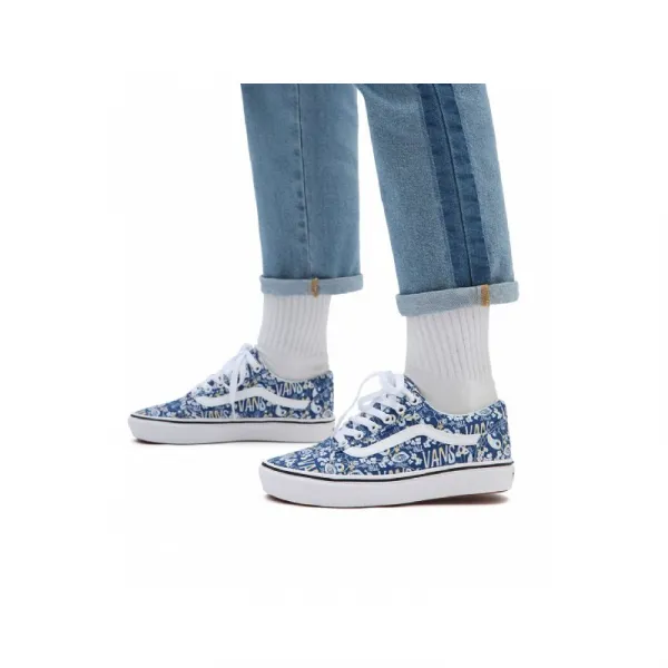 Dámska rekreačná obuv VANS UA ComfyCush Old Skool (Pastel Tie Dye) multi true white