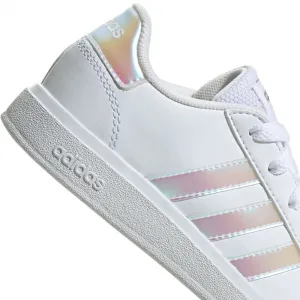 Dievčenská rekreačná obuv ADIDAS Grand Court 2.0 K cloud white iridescent cloud white