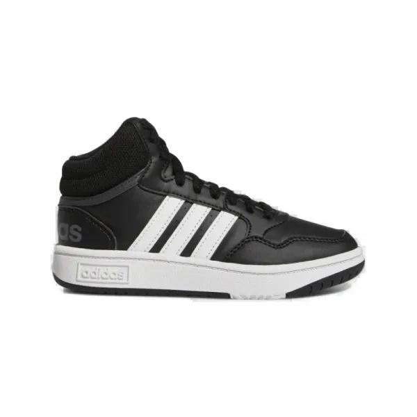 Juniorská rekreačná obuv ADIDAS Hoops Mid 3.0 K core black cloud white grey six