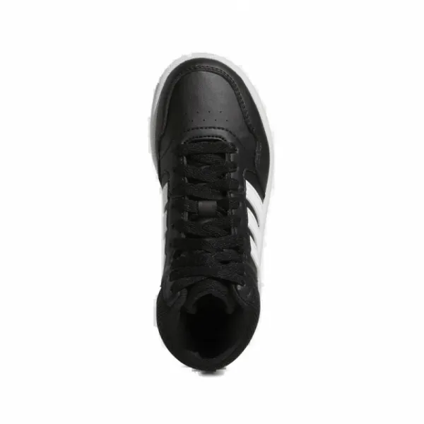 Juniorská rekreačná obuv ADIDAS Hoops Mid 3.0 K core black cloud white grey six