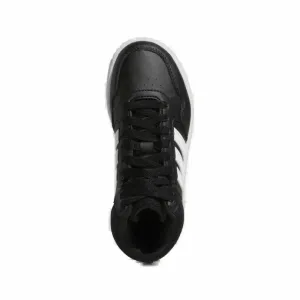 Juniorská rekreačná obuv ADIDAS Hoops Mid 3.0 K core black cloud white grey six
