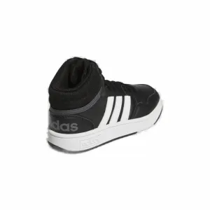 Juniorská rekreačná obuv ADIDAS Hoops Mid 3.0 K core black cloud white grey six