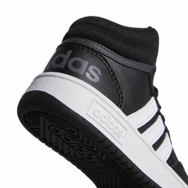 Juniorská rekreačná obuv ADIDAS Hoops Mid 3.0 K core black cloud white grey six