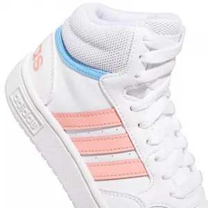 Dievčenská rekreačná obuv ADIDAS Hoops Mid 3.0 K cloud white acid red sky rush