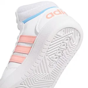 Dievčenská rekreačná obuv ADIDAS Hoops Mid 3.0 K cloud white acid red sky rush