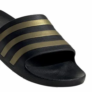 Dámske šlapky (plážová obuv) ADIDAS Adilette Aqua W core black gold metallic core black