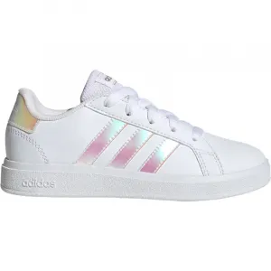 Dievčenská rekreačná obuv ADIDAS Grand Court 2.0 K cloud white iridescent cloud white