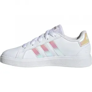 Dievčenská rekreačná obuv ADIDAS Grand Court 2.0 K cloud white iridescent cloud white