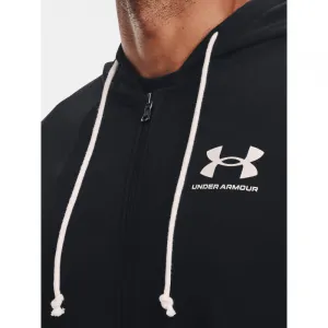 Pánska mikina s kapucňou UNDER ARMOUR UA Rival Terry LC FZ-BLK