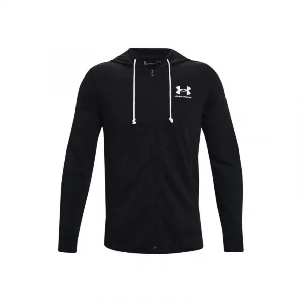 Pánska mikina s kapucňou UNDER ARMOUR UA Rival Terry LC FZ-BLK