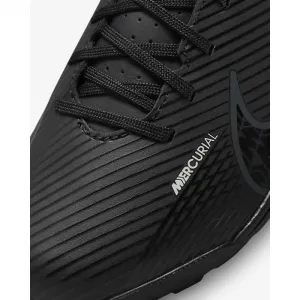 Chlapčenské futbalové kopačky turfy NIKE Mercurial Vapor 15 Jr TF black dark smoke grey summit white