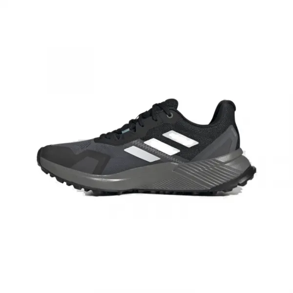 Dámska bežecká trailová obuv ADIDAS Terrex Soulstride Rain.RDY core black crystal white mint ton