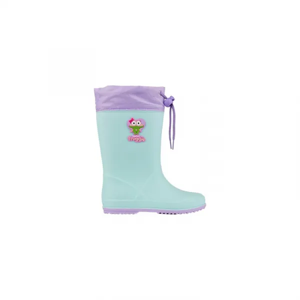 Dievčenské gumáky COQUI Rainy Collar Frog lt. mint lt. lila hero