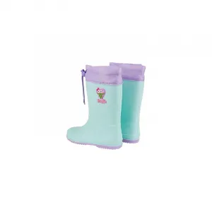 Dievčenské gumáky COQUI Rainy Collar Frog lt. mint lt. lila hero