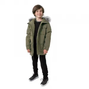 Chlapčenská bunda 4F JUNIOR BOYS JACKET JKUM001-43S-KHAKI