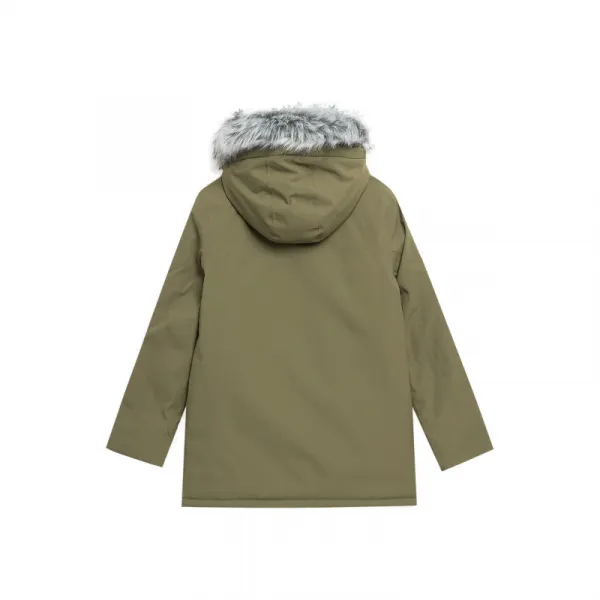 Chlapčenská bunda 4F JUNIOR BOYS JACKET JKUM001-43S-KHAKI