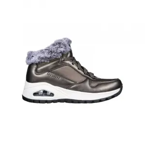 Dámske členkové zimné topánky SKECHERS Uno Rugged Cool Nova gunmetal