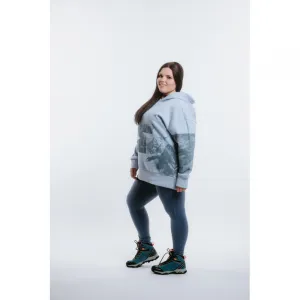 Dámska turistická mikina s kapucňou 4F WOMENS SWEATSHIRT BLD013-34S-LIGHT BLUE