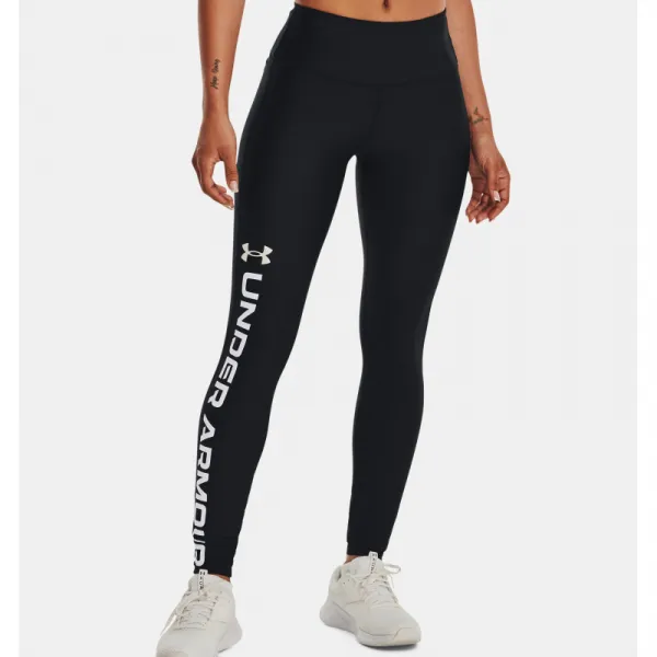Dámske kompresné legíny UNDER ARMOUR Armour Branded Legging-BLK-1376327-001