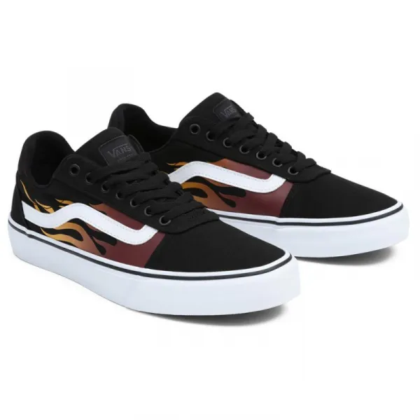Pánska rekreačná obuv VANS MN Ward Deluxe faded flame black white