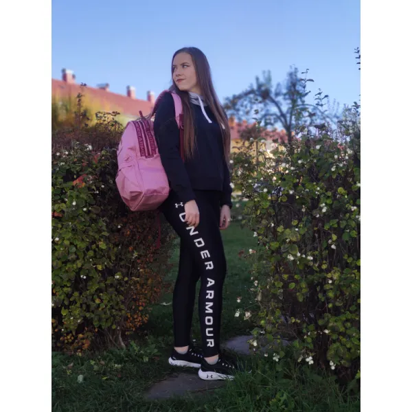 Dámske kompresné legíny UNDER ARMOUR Armour Branded Legging-BLK-1376327-001