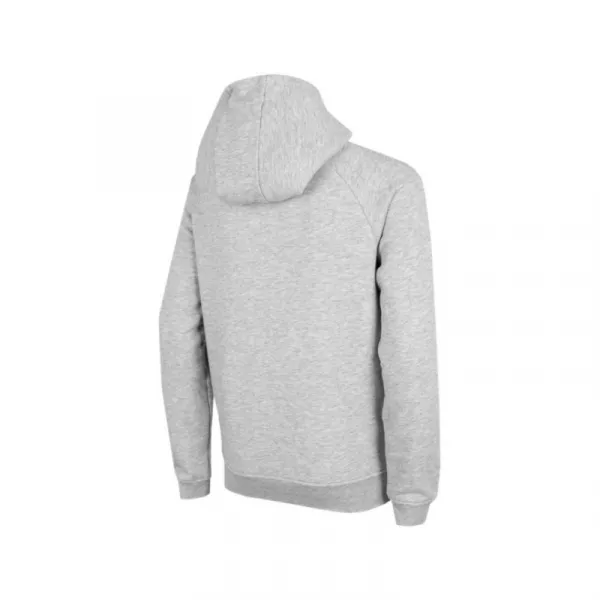 Dievčenská mikina s kapucňou 4F JUNIOR GIRLS SWEATSHIRT JBLD002-25M-GREY MELANGE