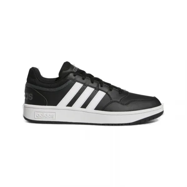 Pánska rekreačná obuv ADIDAS Hoops 3.0 core black cloud white grey six